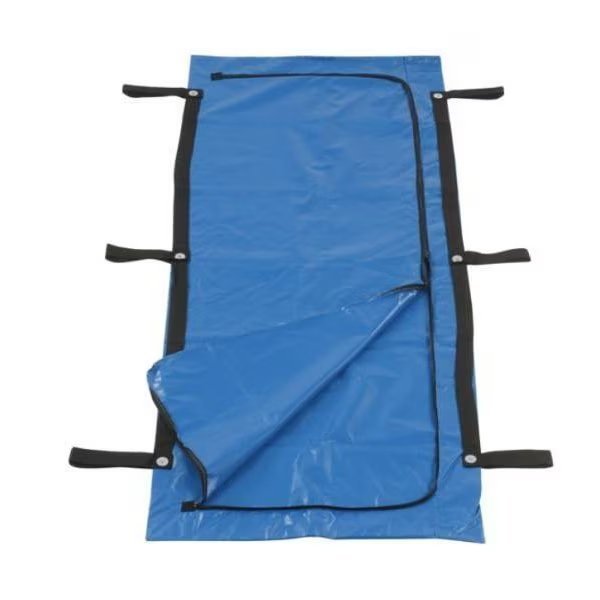 6 Handle Heavy Duty Body Bag- Blue scrim (Case of 10), Afs, Mfr#: 11007